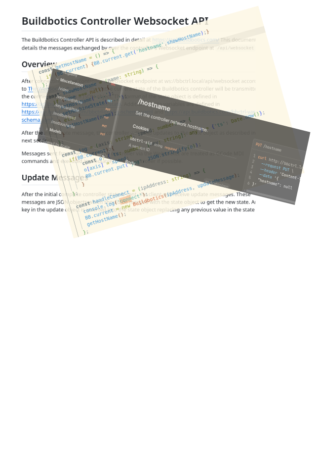 Introduction to the Buildbotics CNC Controller API