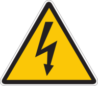 Electrical warning sign