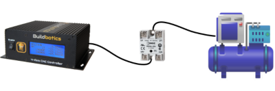 Buildbotics CNC controller controlling a compressor with an SSR